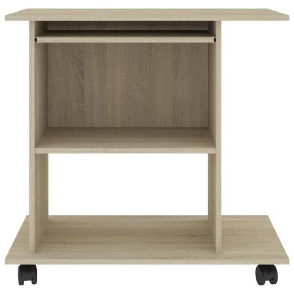 Skriveborde - Living computerbord 80x50x75 cm spånplade sonoma-eg