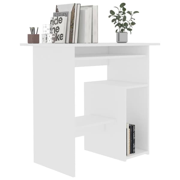 Skriveborde - Living skrivebord 80 x 45 x 74 cm spånplade hvid