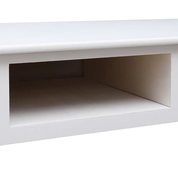 Kirjoituspöydät - Living Työpöytä valkoinen 108x45x76 cm täysi keisaripuu
