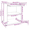 Miniatyrbild 7 av 8: Skrivbord - Living Datorbord vit 80x50x75 cm konstruerat trä