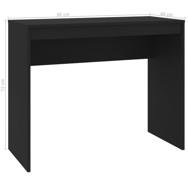 Skrivbord - Living Skrivbord svart 90x40x72 cm konstruerat trä