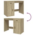 Miniatyrbillede 10 af 11: Skriveborde - Living skrivebord 100x49x75 cm konstrueret træ sonoma-eg