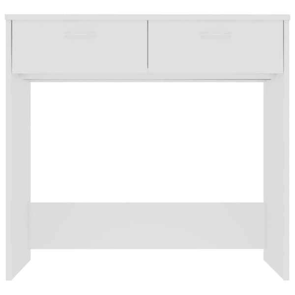 Skriveborde - Living skrivebord 80x40x75 cm konstrueret træ hvid