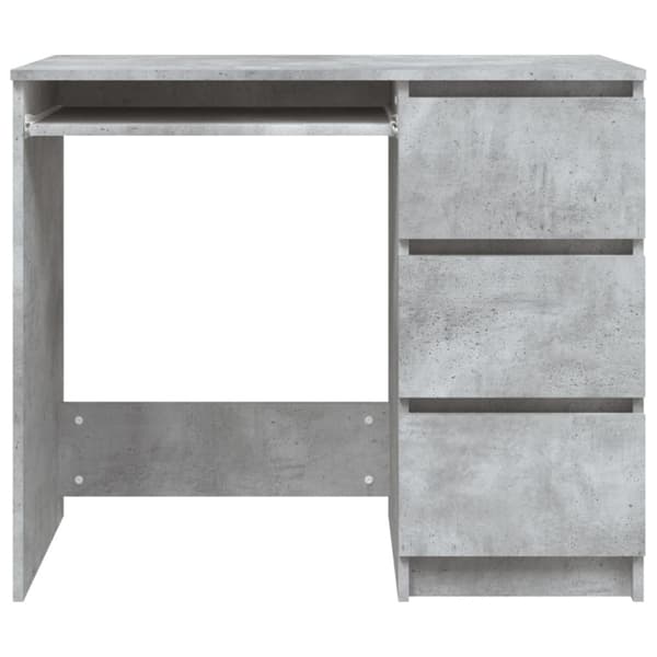 Skrivbord - Living Skrivbord betonggrå 90x45x76 cm konstruerat trä