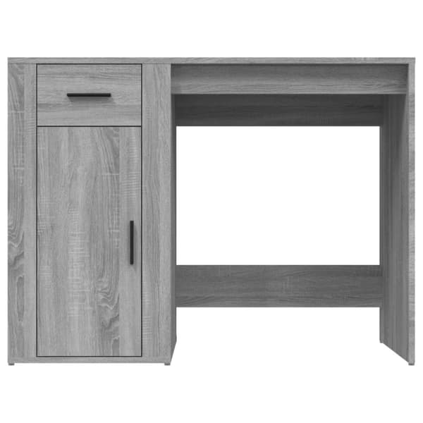 Skriveborde - Living skrivebord 100x49x75 cm konstrueret træ grå sonoma-eg