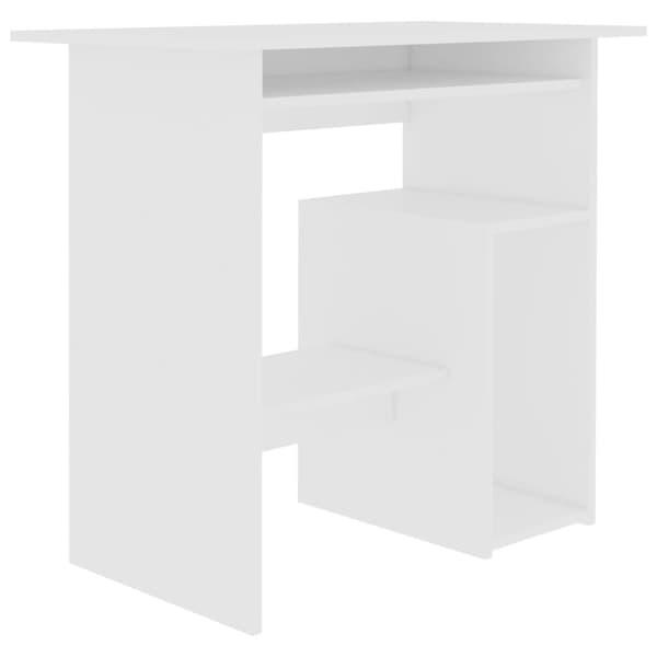 Työpöytä valkoinen 80x45x74 cm tekninen puu - Työpöytä - Työpöydät - Home & Living