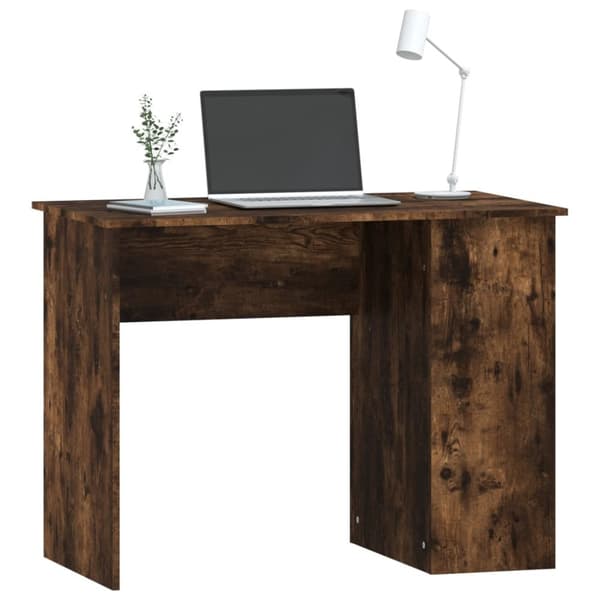Työpöytä savutammi 100x55x75 cm tekninen puu - Työpöytä - Tietokonepöytä - Home & Living