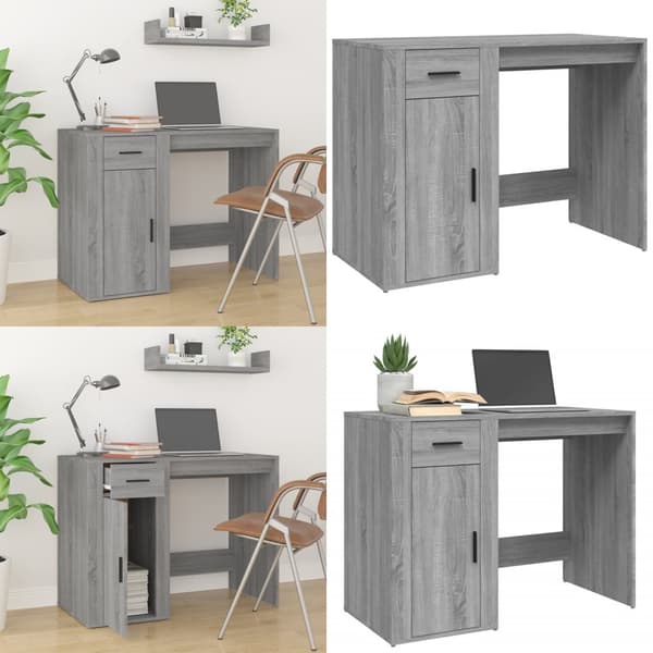 Skrivebord 100x49x75 cm konstrueret træ grå sonoma-eg - Skrivebord - Skriveborde - Home & Living