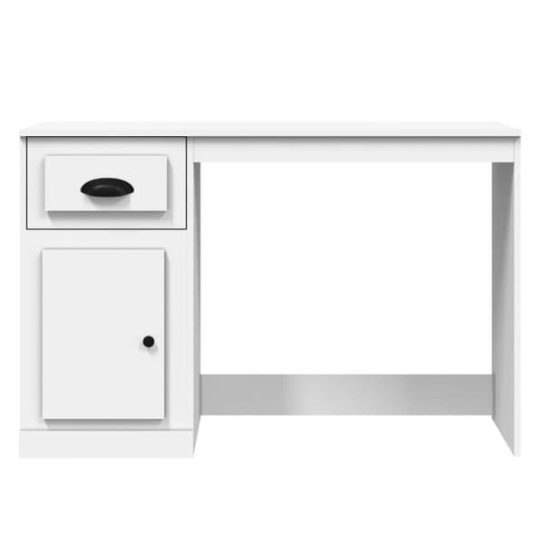 Työpöytä laatikolla valkoinen 115x50x75 cm tekninen puu - Työpöytä - Tietokonepöytä - Home & Living