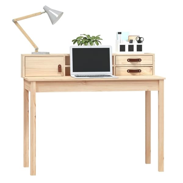 Skrivbord 110x50x93 cm massiv furu - Skrivbord - Skriv Bord - Home & Living