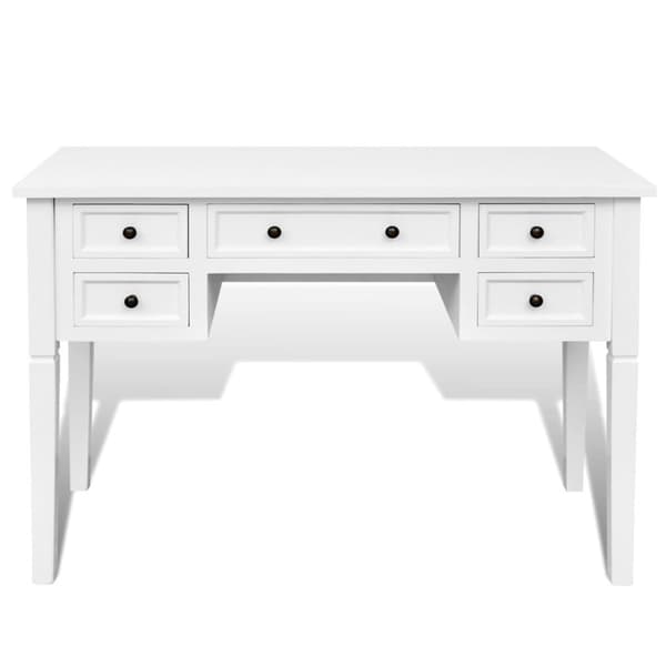 Skrivbord med 5 lådor vit - Skrivbord - Skrivbord - Home & Living
