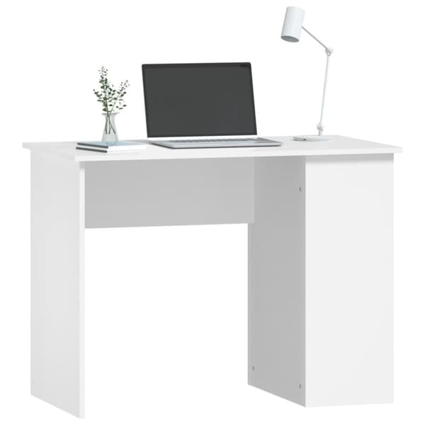Skrivebord 100x55x75 cm konstrueret træ hvid - Skrivebord - Skriveborde - Home & Living
