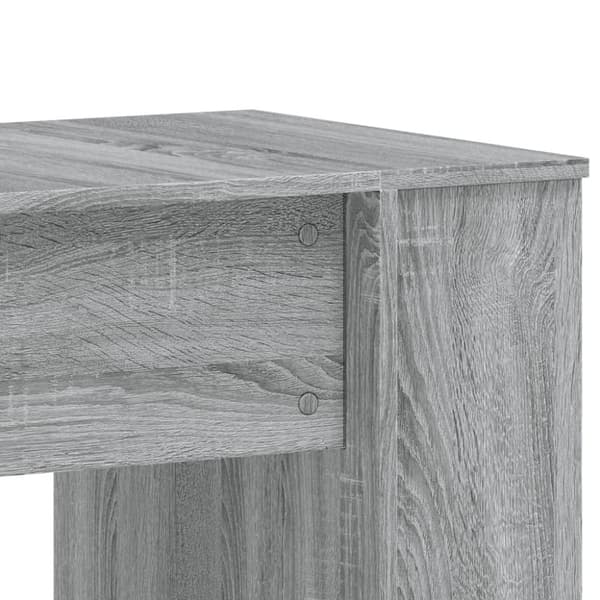 vidaXL Työpöytä harmaa Sonoma 140x50x75 cm tekninen puu