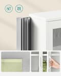Miniatyrbillede 7 af 8: Opbevaringsskab - Stue Cabinet - Døre - Metal - Hvid