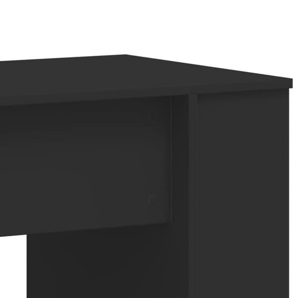 vidaXL Työpöytä musta 140x50x75 cm tekninen puu
