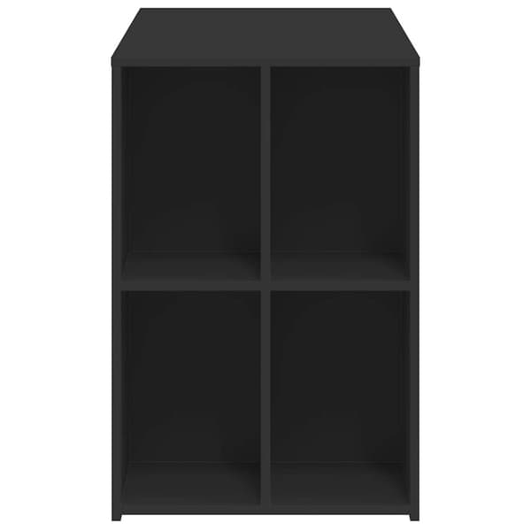 vidaXL Skrivbord svart 102x50x75 cm konstruerat trä