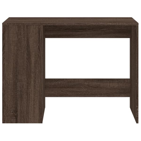 vidaXL Skrivbord brun ek 102x50x75 cm konstruerat trä
