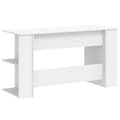 Miniatyrbild 5 av 10: vidaXL Skrivbord vit 140x50x75 cm konstruerat trä