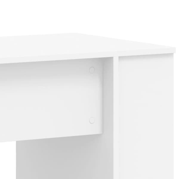 vidaXL Työpöytä valkoinen 140x50x75 cm tekninen puu