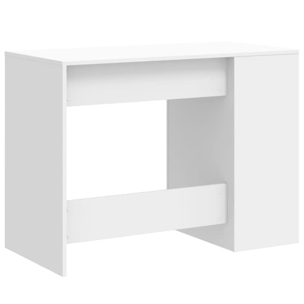 vidaXL skrivebord 102x50x75 cm konstrueret træ hvid