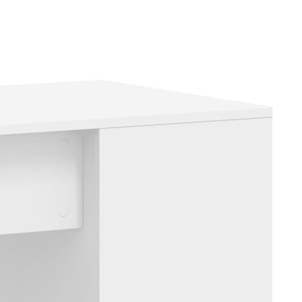 vidaXL skrivebord 102x50x75 cm konstrueret træ hvid