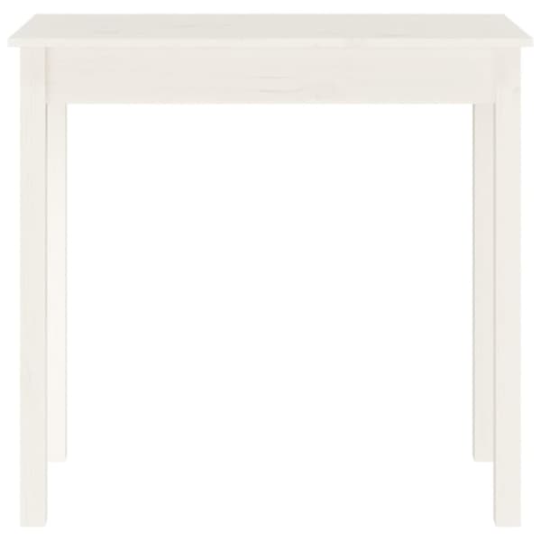 konsolbord 80x40x75 cm massivt fyrretræ hvid