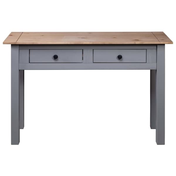 konsolbord Panama-serien 110x40x72 cm massivt fyrretræ grå