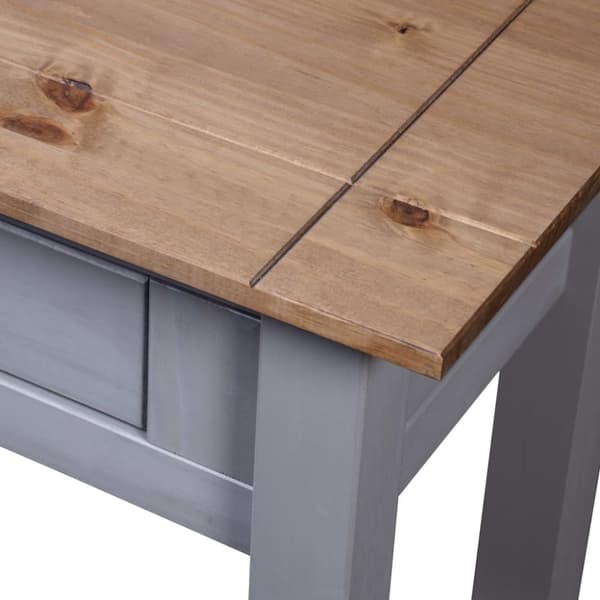 konsolbord Panama-serien 110x40x72 cm massivt fyrretræ grå