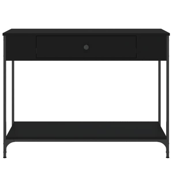 Konsolipöytä musta 100x34,5x75 cm tekninen puu