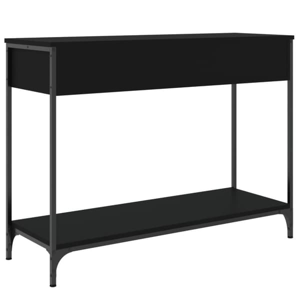 Konsolipöytä musta 100x34,5x75 cm tekninen puu
