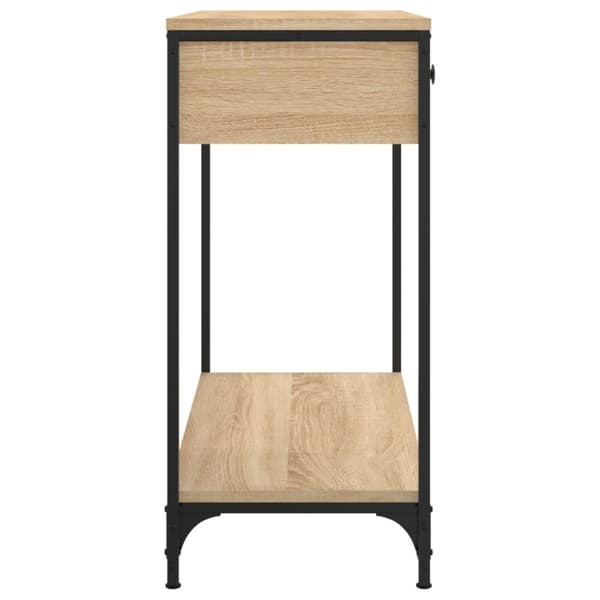 konsolbord 75x34,5x75 cm konstrueret træ sonoma-eg