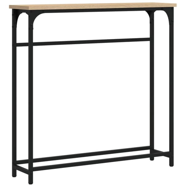 konsolbord 75x19,5x75 cm konstrueret træ sonoma-eg