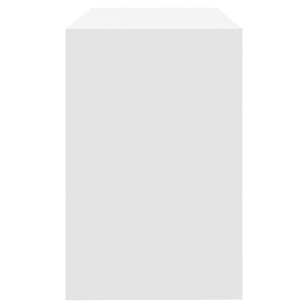 Skrivbord vit 101x50x76,5 cm konstruerat trä