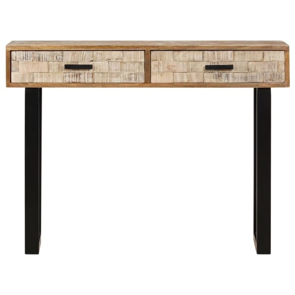 konsolbord 100x30x75 cm massivt mangotræ