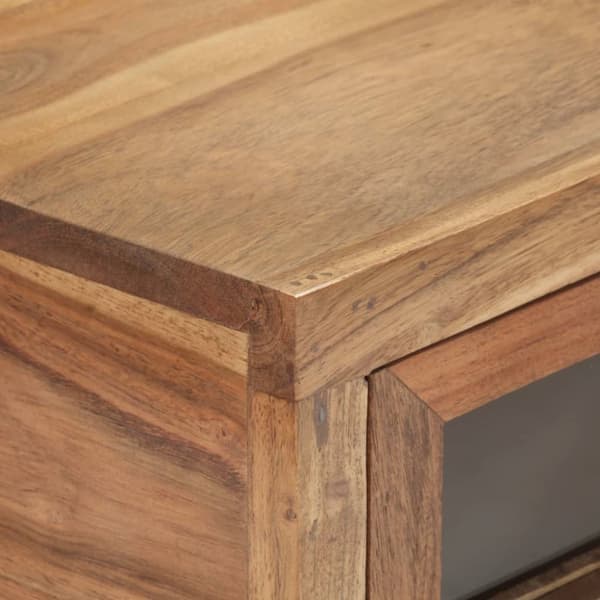 konsolbord 90x35x76 cm massivt akacietræ