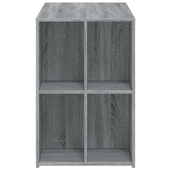 vidaXL Skrivebord grå sonoma 102x50x75 cm konstruert tre