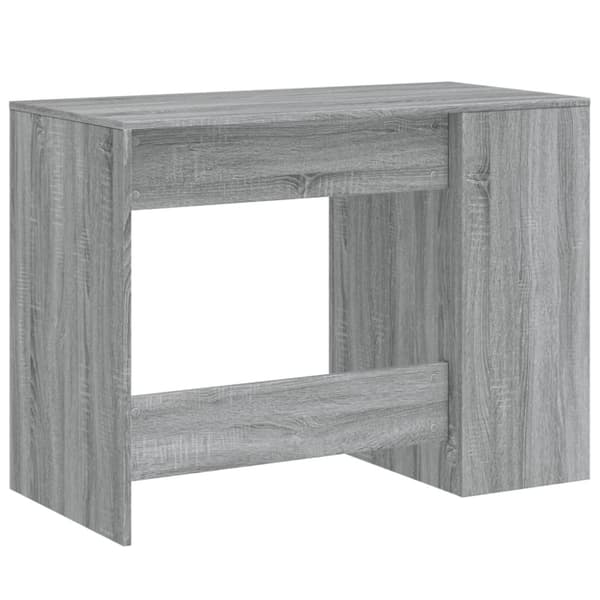 vidaXL Skrivebord grå sonoma 102x50x75 cm konstruert tre