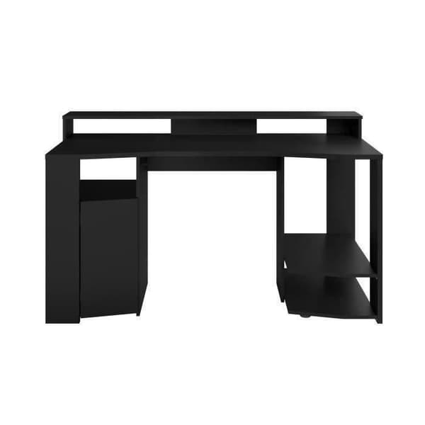 Rakt LED-spelbord - Svart - L 152 x D 61,5 x H 86,7 cm - Stort spelområde - SPEL