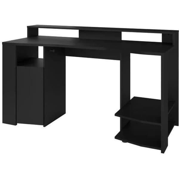 Rakt LED-spelbord - Svart - L 152 x D 61,5 x H 86,7 cm - Stort spelområde - SPEL