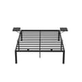 Miniatyrbillede 8 af 8: Sengramme - Metalramme - dobbeltseng - 190 x 140 cm - sort