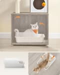 Miniatyrbillede 3 af 8: Scratching Post - Med Cat Bakery - Flere plateauer - Wood - Gray