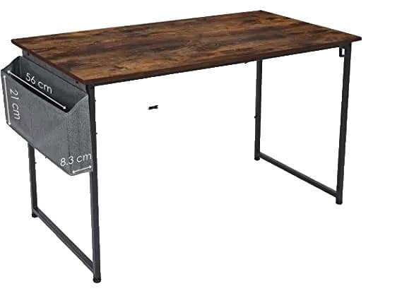 Tietokonepöytä, säilytyspussi, puinen, 120 x 60 cm ruskea