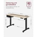 Miniatyrbillede 7 af 8: Rootz Elektrisk stående skrivebord - Sit Stand Skrivebord - Justerbar Højde Skrivebord - Greige Sort - Spånplade stål - Støjsvag drift - Hurtig juster
