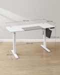 Miniatyrbild 7 av 8: Rootz Elektriskt stående skrivbord - Justerbart skrivbord - Sit Stand Skrivbord - Spånskiva Stålstomme - Non-Woven Tyg - 60cm x 140cm x (72-120)cm - W