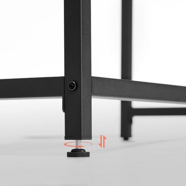 Rootz Greige Black Desk - Työpöytä - Työpiste - Lastulevy ja teräs - Kevyt - Helppo koota - Tilava - 50 cm x 80 cm x 76 cm