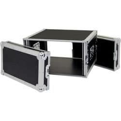 Flight Case stängt 6U - MÄRKE - Modell - Skydda dina förstärkare - Laminatträ - Svart yta