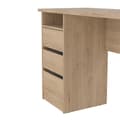 Miniatyrbilde 5 av 10: FunctionPlus skrivebord 3 skuffer valnøtt dekor.