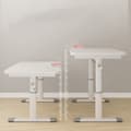 Miniatyrbilde 4 av 4: Ergonomisk Hev- og Senkbart Skrivebord 80x60 cm – Justerbar høyde 63-90 cm, Hvitt