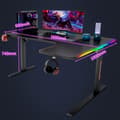 Miniatyrbilde 5 av 6: Venstrevendt Gamingbord med Justerbar bredde og Karbonfiberstruktur