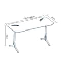 Miniatyrbilde 4 av 4: Gamingbord 140cm med RGB-Belysning og Stabile Stålben
